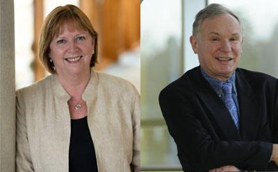 Dame Wendy Hall and Sir David Payne